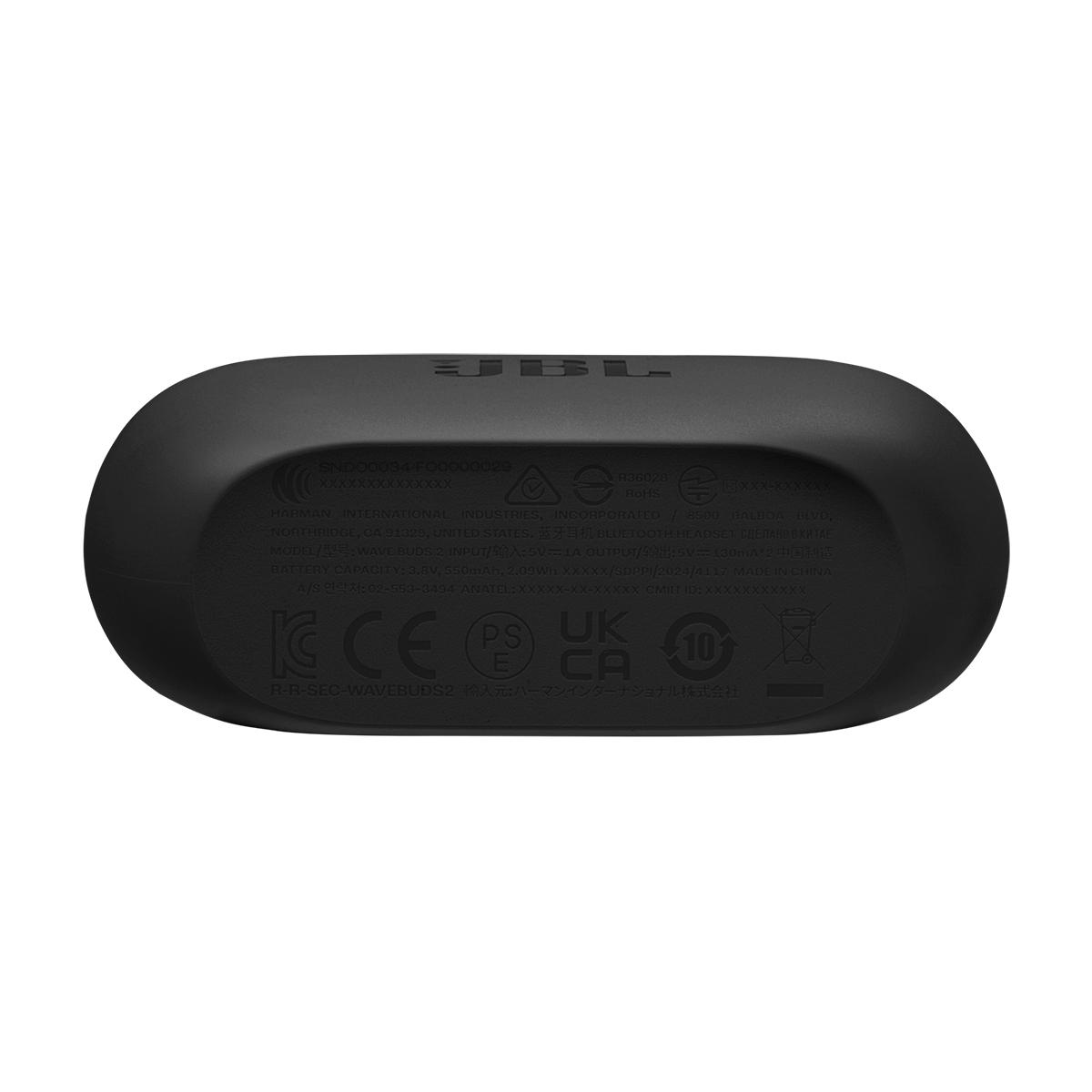 Auriculares Inalambricos Jbl Tws Wave Buds 2 Bluetooth Negro